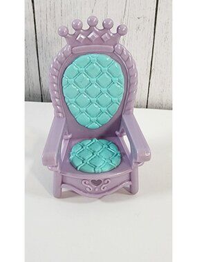 1995 FISHER PRICE ONCE UPON A DREAM CASTLE THRONE QUEENS CHAIR PURPLE DOLLHOUSE